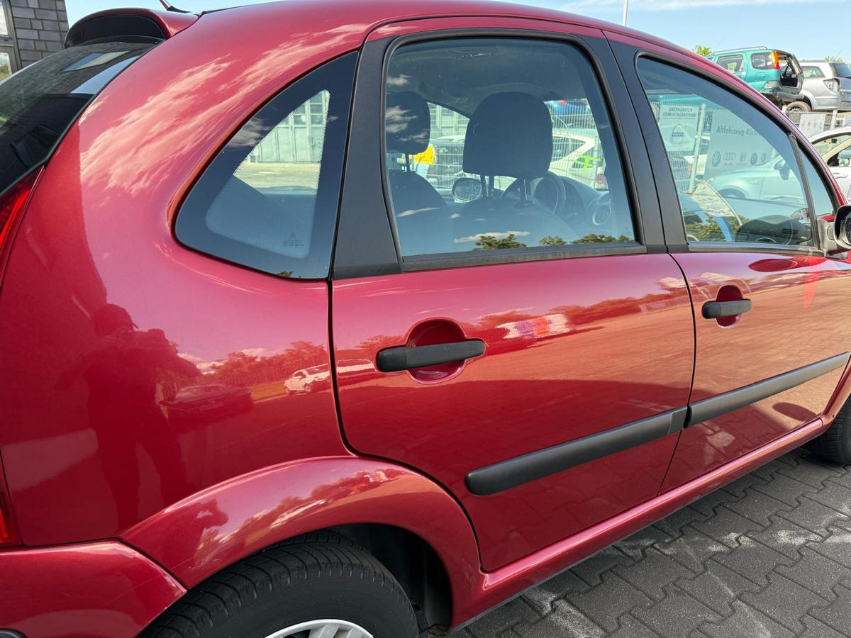 Citroen C3 original Tür hinten rechts EKQ Luziferrot Rohbau BJ08